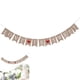 thumbnail image 3 of Banderines de arpillera con diseño de cola de golondrina de 2,8 m con la frase "Love Is Sweet", para colgar en fiestas de bodas., 3 of 5