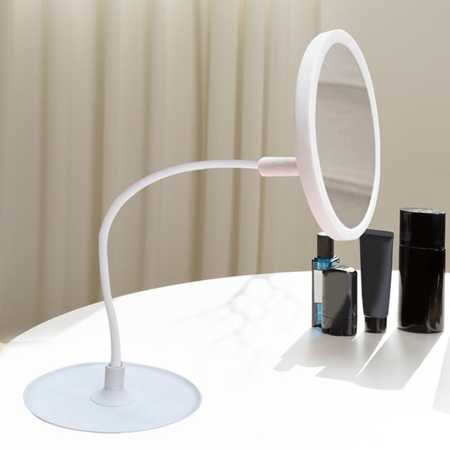 Espejo de maquillaje de escritorio LED Yinane ajustable para dormitorio