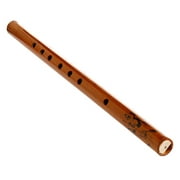 MANNYA Traditional 6 Hole Bamboo Flute Clarinet Student Musical Instrument Wood Color
