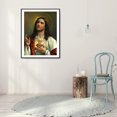 thumbnail image 1 of Cuadros Decorativos 5D diamante pintura DIY Jesús completo redondo taladro mosaico imagen decoración del hogar Ndcxsfigh Nuevos Originales, 1 of 5
