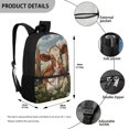 thumbnail image 5 of Uourmeti Smooth Zippers Backpack for Travel Daily Use, 17 Inchs Large Capacity School Backpack, Butterfly Cow, 5 of 6