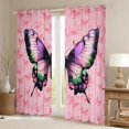 thumbnail image 2 of Erosebridal Rideaux et Draperies Papillon (52x84), Rideaux Bilingues Lot de 2 (52x84), Décoration de Chambre Faune, 2 of 5