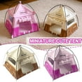 thumbnail image 2 of Lttoisl Mini Camping Tent Model Photography Props, Cute Movable Cloth Small Tent Decor, Dollhouse Furniture Accessory, Desktop Display Ornament for Miniatures, Crafts, Dioramas, Educational Play, 2 of 8