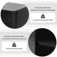 thumbnail image 5 of Atumon Accent Cabinet with 3 Doors, Modern Storage Cabinet Furniture, Wood Sideboard with Adjustable Shelves, Buffet Cabinet for Kitchen Living Room Entryway Hallway, 47.2"L x 15.7"W x 31.5"H, Black, 5 of 10