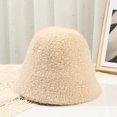 thumbnail image 2 of CoCopeaunts Bucket Hat Foldable Adjustable Wool Bucket Cap Warm Fisherman Caps for Women Teens Girls Solid Color Daily All-Match, 2 of 8