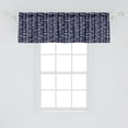 thumbnail image 2 of Ambesonne Geometric Window Valance, Vintage Japanese, 54" X 18", Dark Blue Cream, 2 of 3