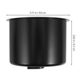 thumbnail image 2 of DEEPCRAFF 4Ud Portavasos Plástico Negro Para Interiores De Vehículo Con Y Antideslizante, 2 of 8