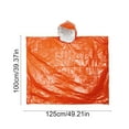thumbnail image 3 of Aluminum Foil Raincoat Emergency Insulation Warming Equipment for Outdoor Camping Hiking Survival Blanket Outdoor Supplies Raincoat Emergency Thermal Insulation Equipment Outdoor Camping, 3 of 7