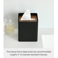 thumbnail image 6 of Yamazaki Home Tissue Box Cover - Square, Walnut, Steel, Lid, No Assembly, 6 of 7
