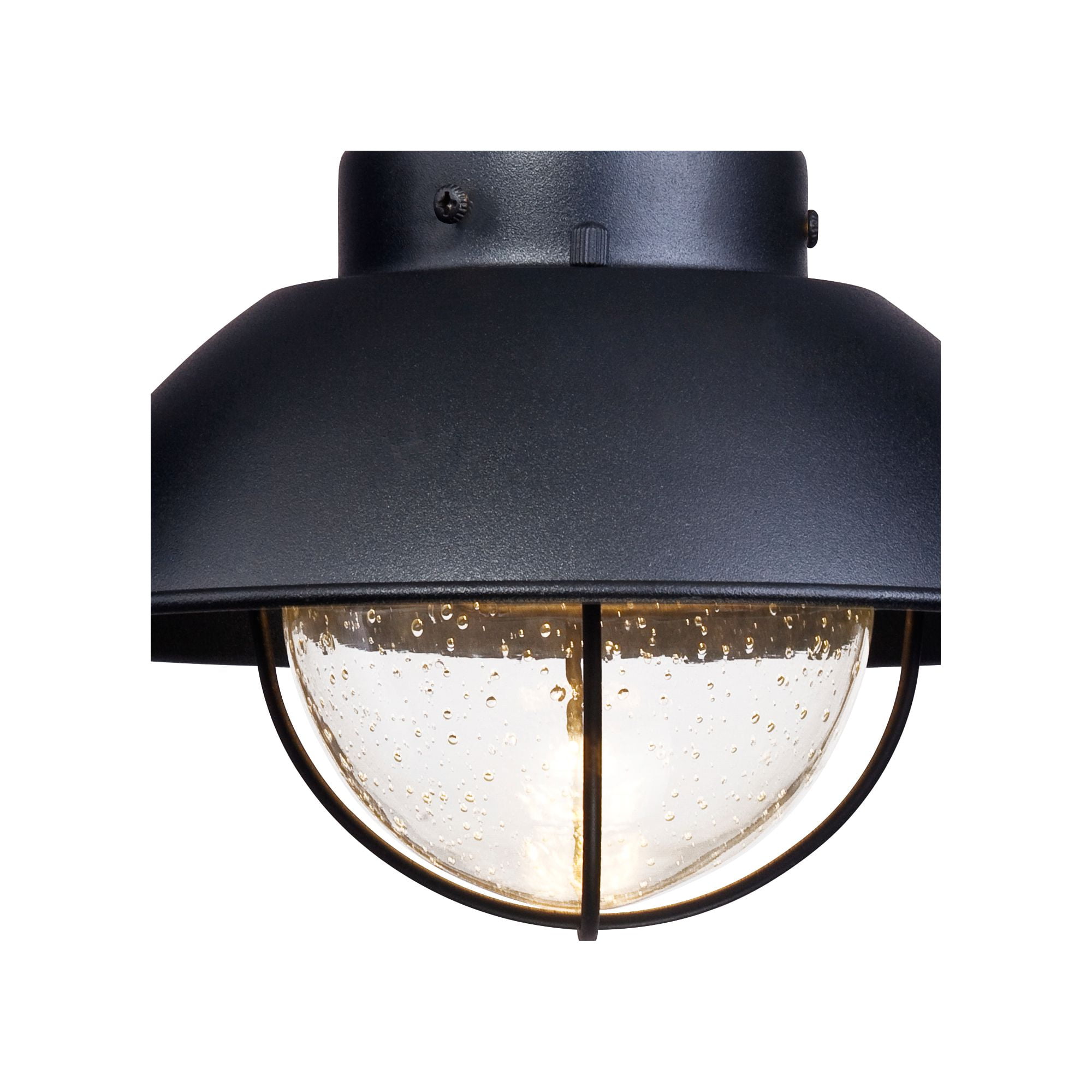 John Timberland Fordham Rustic Industrial Outdoor Wall Light Fixture Black LED 8" Seedy Glass for Post Exterior Barn Deck House Porch Yard Patio Home