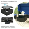 thumbnail image 2 of Smuxee Modern Patio Daybed with Retractable Canopy, Wicker Furniture, 123 lb, Blue, 2 of 8