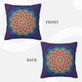 thumbnail image 3 of LNWH Decorative Pillow Covers, Chakra Mandala Square Sofa Decorative Knit Pillow Case, 18"x18", 3 of 8