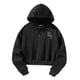 thumbnail image 3 of Sudadera holgada Suéter deportivo con capucha Traje de otoño negro Suéter elegante, Mujer SG, 3 of 8