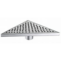 Dawn® TRE131004 Rhone River Series Triangle Shower Drain In Polished Satin