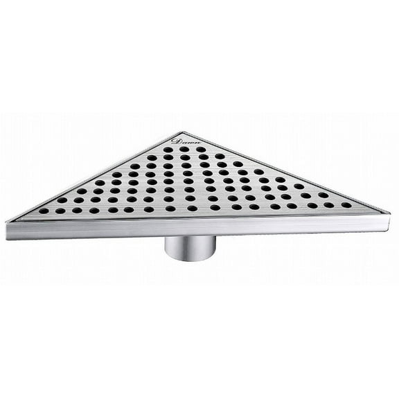 Dawn® TRE131004 Rhone River Series Triangle Shower Drain In Polished Satin