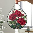thumbnail image 5 of Rose Bouquet Stained Glass Suncatcher, Style Wall and Window Decoration, Special Gifts for Women, Rose Flowers Gifts, June Birthday Gift, 5 of 6
