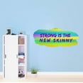 thumbnail image 2 of Strong Is The New Skinny Fitness Motivation Workout Quote Vinyl Wall Decal Wall Art Sticker Designs Vinyl Stickers For Home House Walls Rooms Windows Bedroom Decoration Size (28x28 inch), 2 of 3