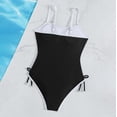 thumbnail image 6 of Shadoumai Girls Swimsuit One Piece Size 12-14 Scalloped Tankini with Shorts Quick Drying Solid Color Beach Skirt Cute Ruched Bathing Suit Beach Swimwear Spaghetti Strap, 6 of 7