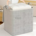 thumbnail image 2 of Lilixerw Storage Bins with Zipper Lid and Handle Cotton Fabric Storage Baskets Boxes Foldable Washable Closet Shelf Clothes Organizer Container, 2 of 3