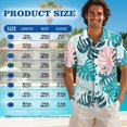 thumbnail image 7 of KUIFORTI Tropical Leaf Couple Matching Outfits Fashionable Mens Casual Shirts Hawaii Dress Breathable Short Sleeve Button Down with Soft Fabric for Summer Vacation Trip, 7 of 7
