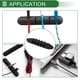 thumbnail image 3 of Clip de soporte de cable universal Unique Bargains, organizador de gestión de cables, 90x20x10.5mm, duradero, TPR, negro para tablero de coche, TV, PC, laptop, escritorio de oficina, 3 of 7