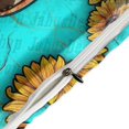 thumbnail image 4 of HAHDAXIA Cross Sunflower Print Bedding Solid Comforter Set for All Seasons,3 Pieces(1 Comforter+2 Pillowcases),Soft Microfiber Bedding Set Queen(90"x90"), 4 of 7