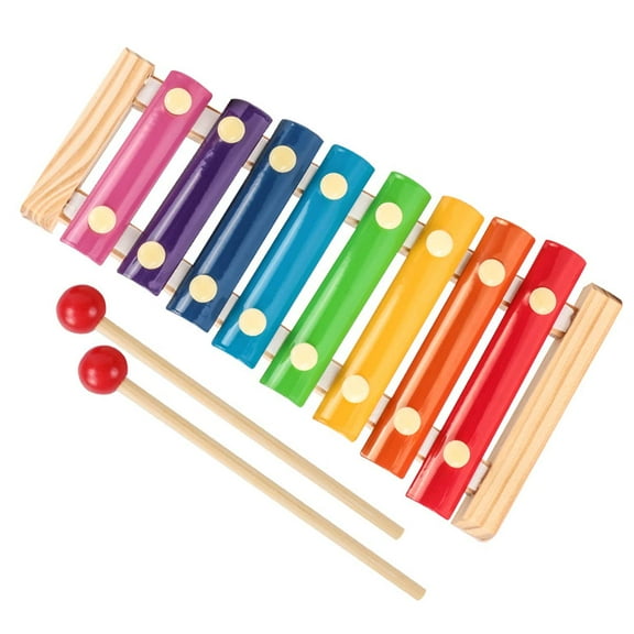 Wooden Xylophone Toys Musical Creative Wooden Instruments 8 Notes xilofono children Baby Musical Toys Development