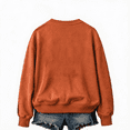 thumbnail image 4 of Oversized Sweatshirt for Women Crew Neck Long Sleeve Vintage Salem Broom Witch Graphic Pullover Loose Fit Casual Fall Halloween Festival Wear Brown L, 4 of 4