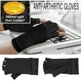 2pcs Copper Arthritis Fit Compression Gloves Hand Support Arthritic