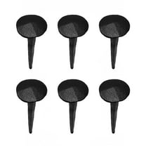 Black Wrought Iron Clavos Nails 4 3/4" L Large Decorative Clavos Black Powder Coated Home Farmhouse Nails for Wooden Barn Door, Gate, Window or Shutters Renovators Supply Pack of 6