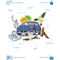 thumbnail image 2 of Car Air Fresheners For Ford Lovers (Escape) New Car Scent (Pack of 24), 2 of 4