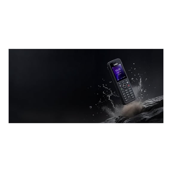 Yealink AX86R IP Phone - Cordless - Cordless - Wi-Fi, Bluetooth - 5 Multiple Conferencing - Wall Mountable, Stand Mountable - Black