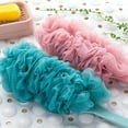 thumbnail image 5 of Loofah on a Stick, Bath Sponge with Handle, Loofah Back Scrubber for Shower, PE Soft Mesh Luffas, Exfoliating Luffa for Men and Women, 5 of 6