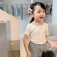 thumbnail image 3 of Bullpiano Summer Little Girls Casual T-Shirts Tops Kids Short Sleeve Backless Blouse Top Tee 3-8T, 3 of 8