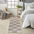 thumbnail image 2 of Nourison Washable Modern Jute 2'3" x 7'6" Natural Ivory Modern Indoor Non-Slip Flatweave Rug, 2 of 7