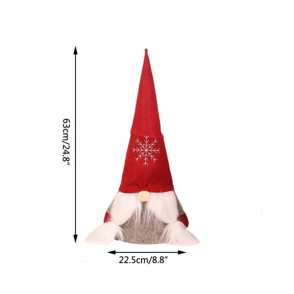 SMihono Gnome Arbre de Noël Topper, 25 Pouces Grand Suédois Tomte Gnome Noël Ornamen A4350