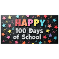 thumbnail image 1 of School 100 Days Celebration Backdrop Banner Colorful Party Supplies Background Photography Props Happy Days Decorations Classroom Event Decor, 1 of 4