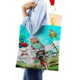 thumbnail image 4 of Kipo and the Age of Wonderbeasts Bolso de tela con estampado de lienzo para mujer, bolsa de compras reutilizable y estética, con cremallera interior, regalo para mujer,40*45cm., 4 of 6