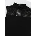 thumbnail image 4 of iEFiEL Girls Sleeveless Lace Back Ballet Dance Gymnastics Leotard Black-B 9-10, 4 of 7