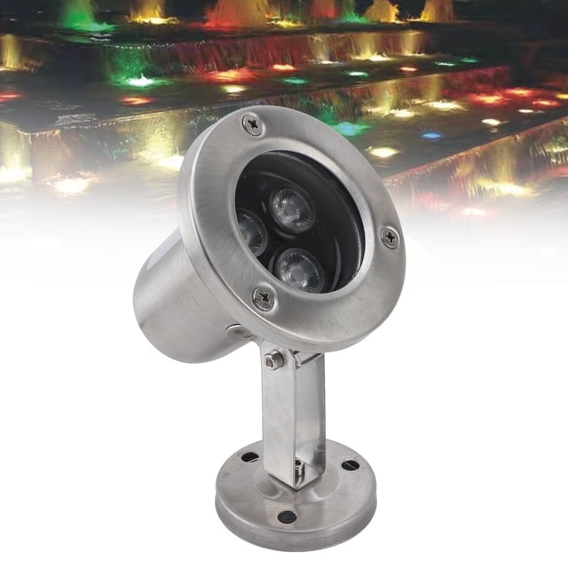 Luz De Estanque, Acero Inoxidable LED De 3W IP68 Luces De La Fuente Sumergibles Impermeables Con El Foco De Atención Con Efecto De Iluminación Suave Y Brillante Y Ahorro De