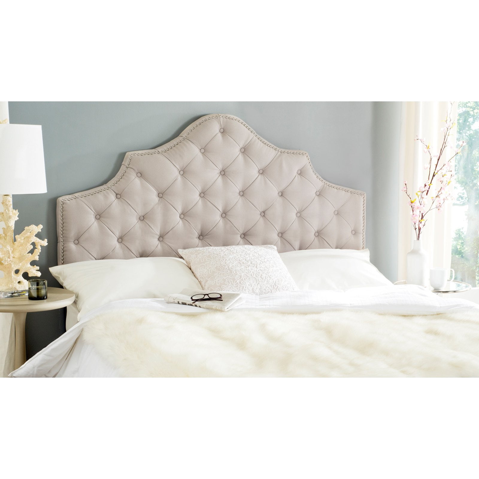 Safavieh Arebelle Headboard With Nailheads Available Multiple Color Safavieh Arebelle Headboard With Nailheads Available Multiple Color And Sizes Com