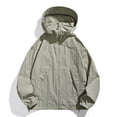 thumbnail image 2 of Chandail à Capuchon de Protection Solaire pour Homme à Manches Longues, Coupe Chandail, avec Poche à Fermeture Éclair, pour Randonnée, Escalade, Course, Sport en Plein Air, Upf 50+, Léger, Respirant, Évacuation de l'Humidité, Veste Décontractée, Excellent Cadeau pour Lui, 2 of 9