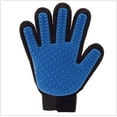 thumbnail image 1 of Guante de aseo de mascotas de lujo Eliminar el pelo de las mascotas, la suciedad del pelaje y la caspa Diseño de cinco dedos Masaje suave Pet Pro DPGG-Blue-Black, 1 of 4