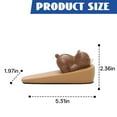 thumbnail image 2 of XIBUFE Long-Lasting Brown Decorative Door Jammer Stopper, 2 of 7