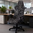 thumbnail image 3 of Yuyamidu Spider Web Computer Chair Cover with Armrest Covers Gaming Chair Cover Scratch Proof Easy to Install Gaming Chair Slipcover for Reclining Racing Gaming Game Chairs, 3 of 7
