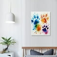 thumbnail image 3 of WERPE  Footprint Poster Hypebeast Canvas Wall Art Graffiti Artwork Print Colorful Nursery Wall Décor 16x20 in, 3 of 4