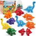 thumbnail image 1 of Gkdoms Alfabeto Dinosaurios Letras A Juego Juguete 26 Pcs Dinosaurio Abc De Doble Cara Con Coincidencia En Mayúsculas, Minúsculas Y Juego De Motor Fino A Presión Juguetes De Aprendizaje Preescolar Reg, 1 of 7