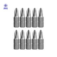 thumbnail image 1 of 10Pcs PH1 PH2 PH3 Alloy Steel Screwdriver Bit Set 25mm Drill Hex Magnetic Tools, 1 of 5