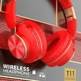 thumbnail image 5 of asxite Wireless Headphones,Bluetooth Headphones Wireless Earbuds Over Ear Bluetooth Wireless Headphones Long Battery Life HiFi Noise Reduction Foldable Lightweight Headset,Red, 5 of 5
