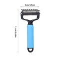 thumbnail image 2 of Upgraded Pet Dematting Comb for Dogs Cats Deshedding Undercoat Rake with Double Stainless Steel Teeth Dogs Cats Grooming Brush for Detangling Thinning Shedding, 2 of 3